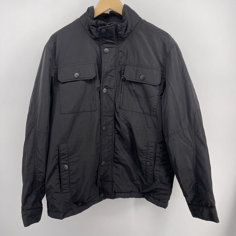 Buffalo David Bitton Men's L Black Utility Jacket Quilted Lined
